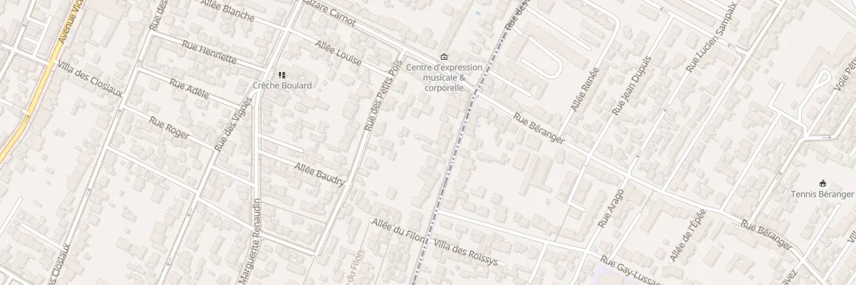 Plan du 103 Rue des Roissys à Clamart
