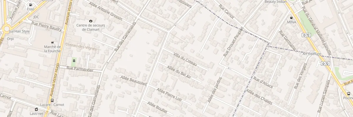 Plan du 4B Vla du Coteau à Clamart