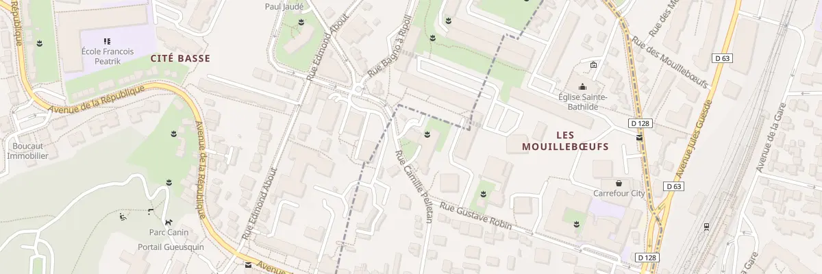Plan du 64 Rue Camille Pelletan à Châtenay-Malabry