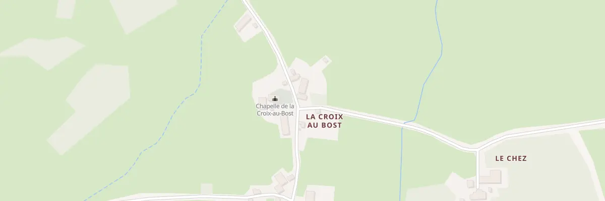 Plan du 3 La Croix au Bost à Saint-Domet