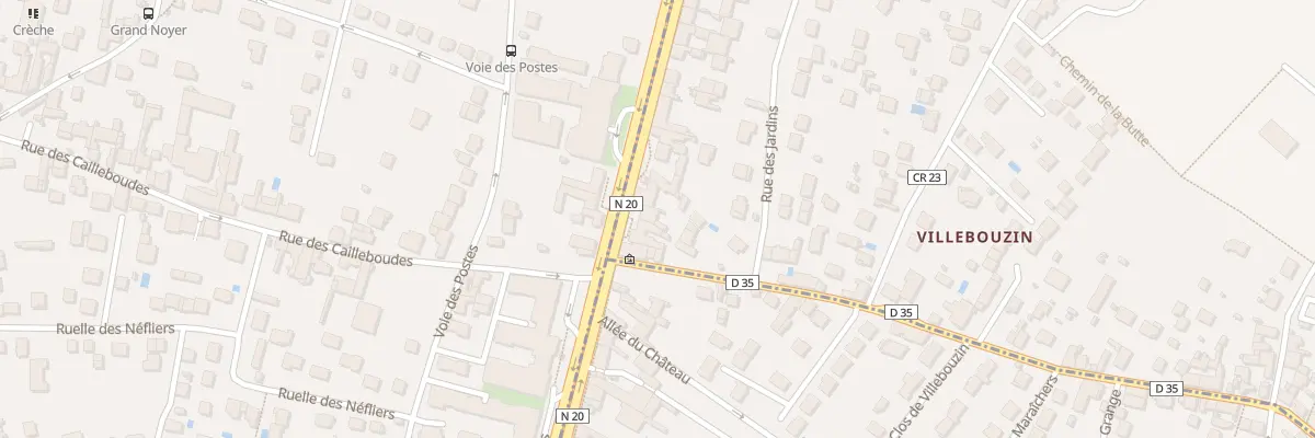 Plan du 8 Av de la Division Leclerc à Ballainvilliers