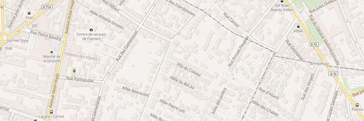 Plan du 9 Vla du Coteau à Clamart