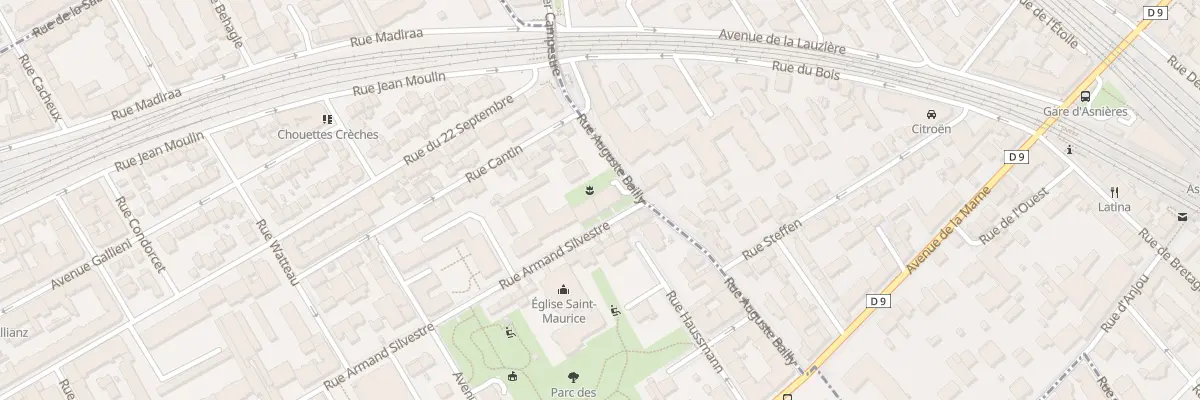 Plan du 195 Rue Armand Silvestre à Courbevoie