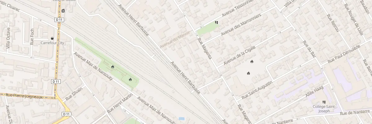 Plan du 86B Av Henri Barbusse à Asnières-sur-Seine