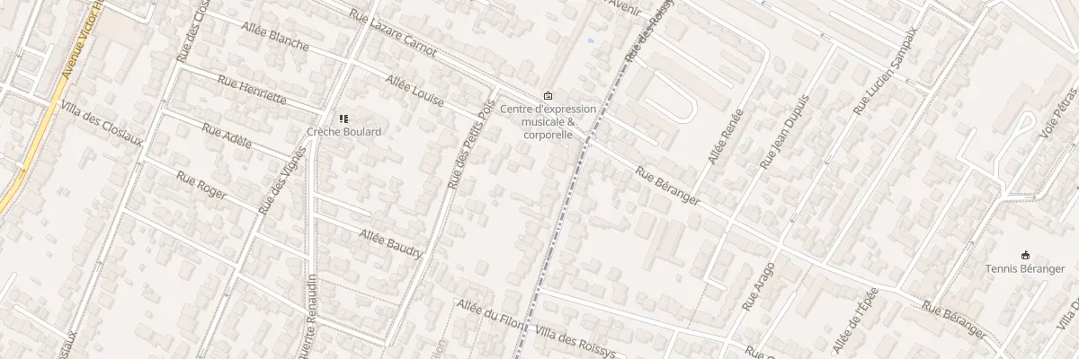 Plan du 109 Rue des Roissys à Clamart