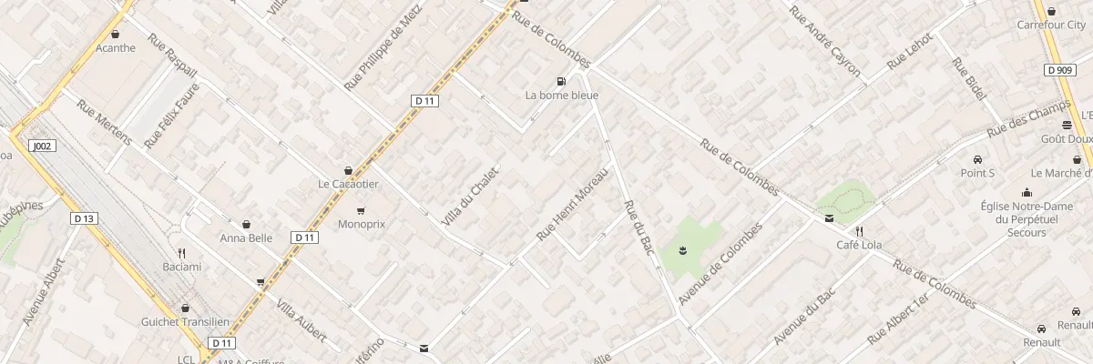 Plan du 23 Rue Henri Moreau à Asnières-sur-Seine
