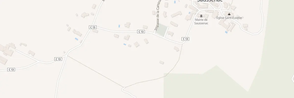 Plan du 281 Rue de la Marquise de Laprune à Saussenac