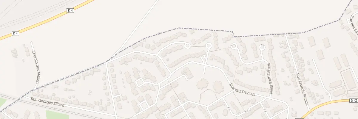 Plan du 44 Rue des Frenoys à Persan