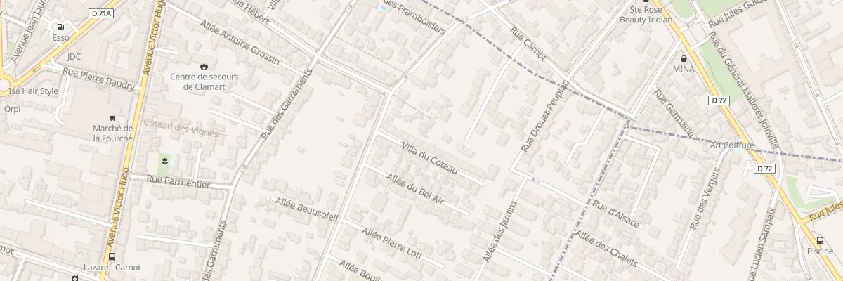 Plan du 11 Vla du Coteau à Clamart