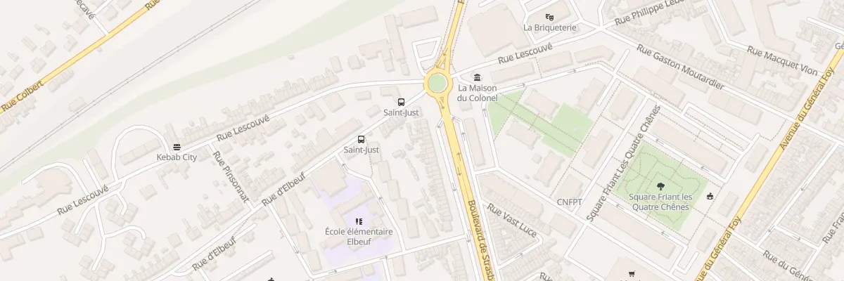 Plan du 121 Bd de Strasbourg à Amiens