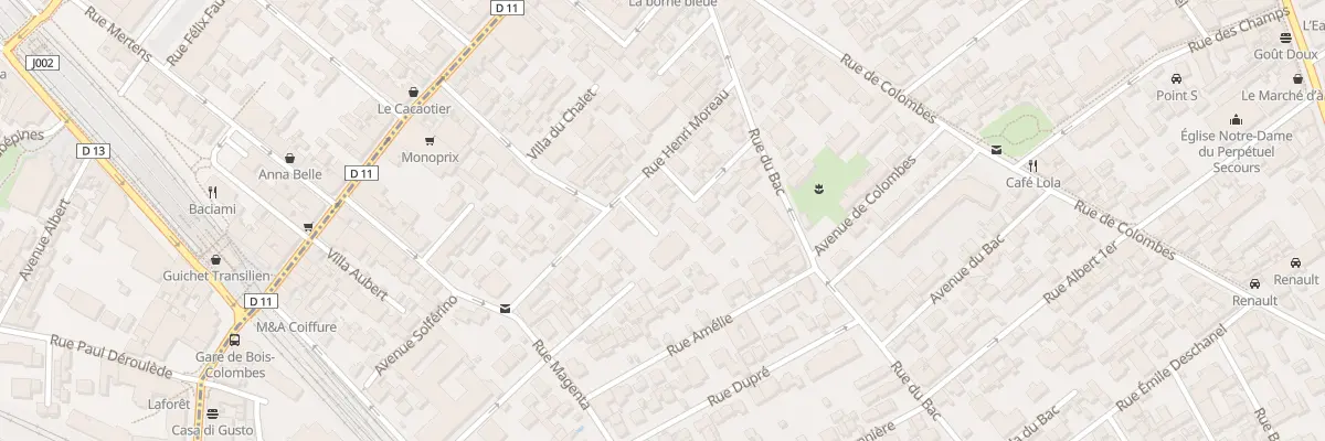 Plan du 14 Rue Henri Moreau à Asnières-sur-Seine