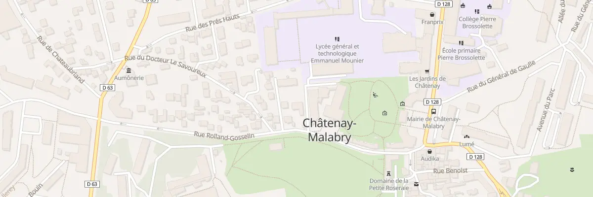 Plan du 34B Rue du Docteur le Savoureux à Châtenay-Malabry
