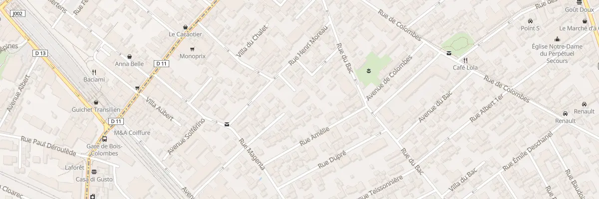 Plan du 10 Rue Henri Moreau à Asnières-sur-Seine