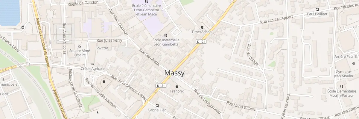 Plan du 40 Rue Gabriel Peri à Massy