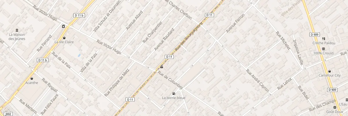 Plan du 116 Rue des Bourguignons à Asnières-sur-Seine