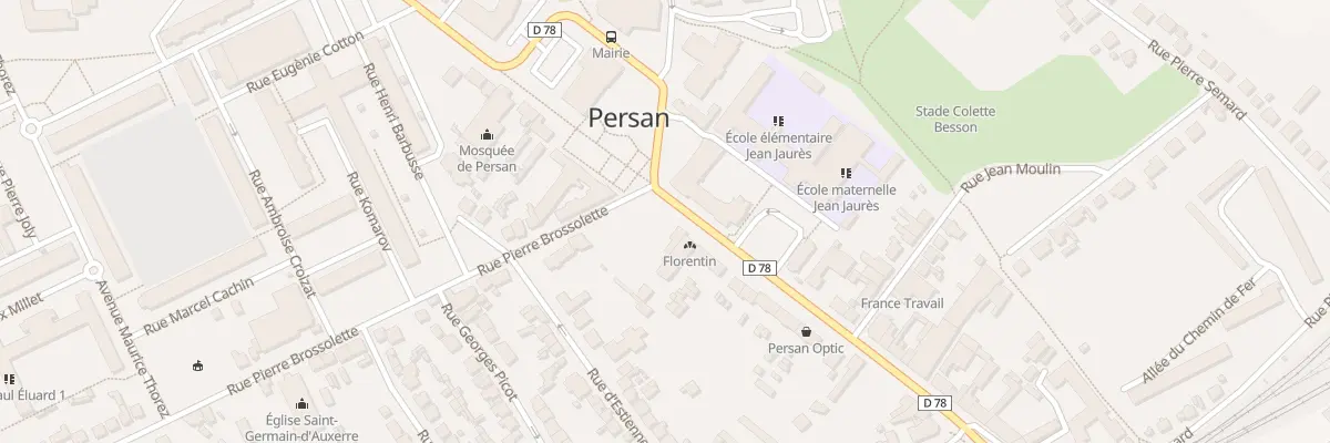 Plan du 3B Rue Pierre Brossolette à Persan