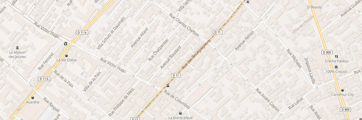 Plan du 91B Rue des Bourguignons à Bois-Colombes