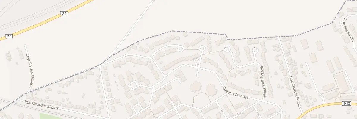 Plan du 40 Rue des Frenoys à Persan