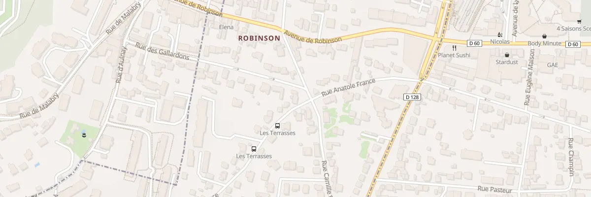 Plan du 34 Rue Anatole France à Châtenay-Malabry