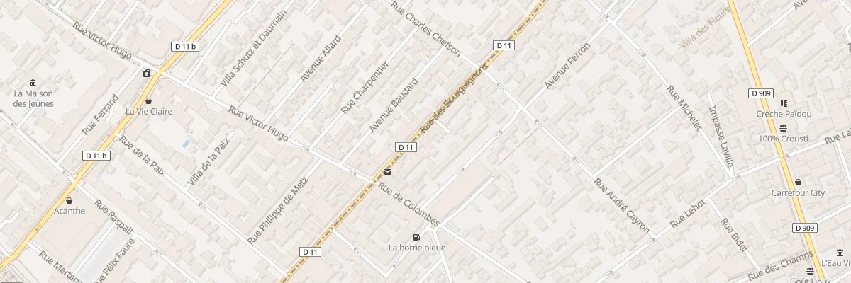 Plan du 118 Rue des Bourguignons à Asnières-sur-Seine