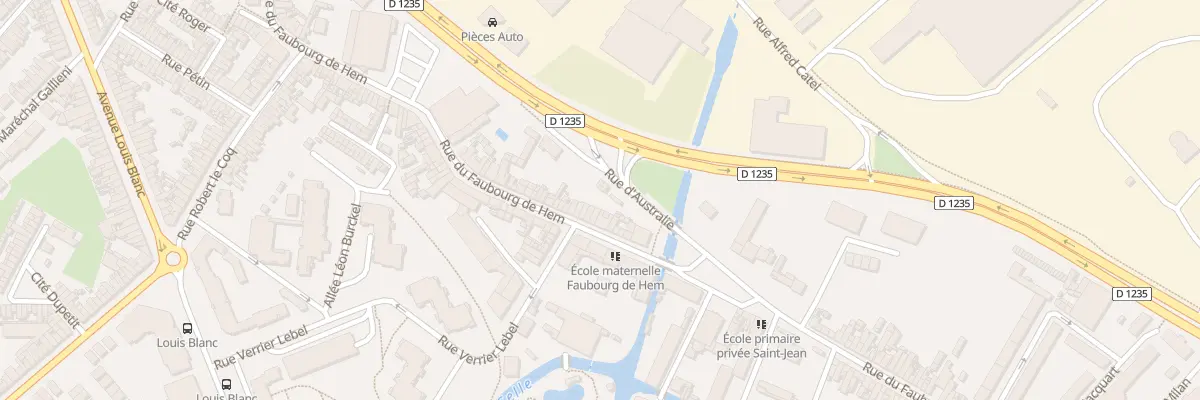 Plan du 194 Rue du Faubourg de Hem à Amiens