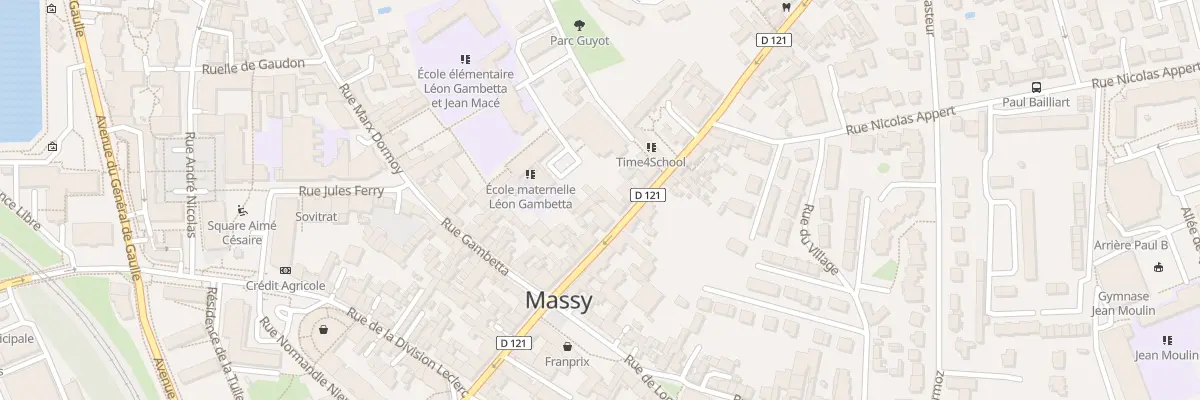 Plan du 26 Rue Gabriel Peri à Massy