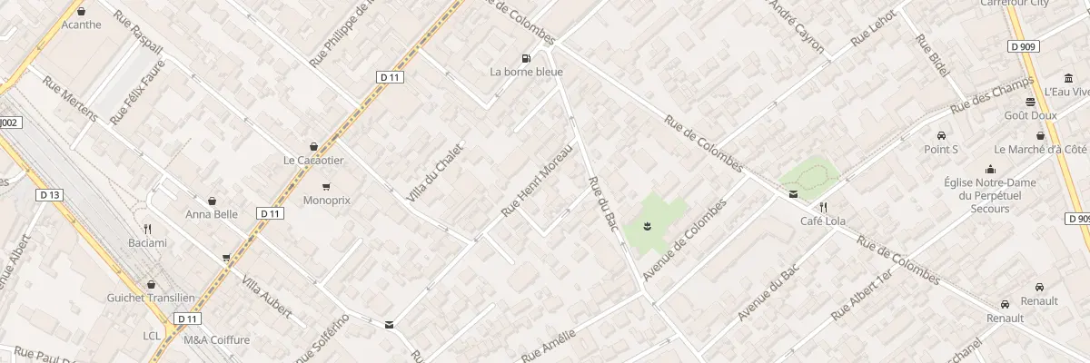 Plan du 20 Rue Henri Moreau à Asnières-sur-Seine