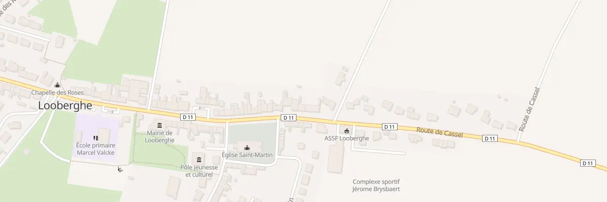 Plan du 609 Rte de Cassel à Looberghe