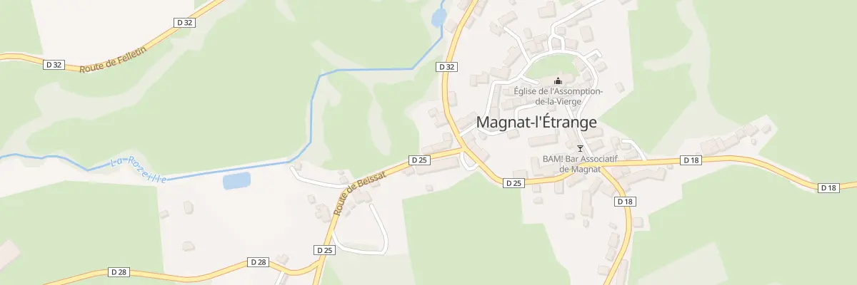 Plan du 4 Rte de Beissat à Magnat-l’Étrange