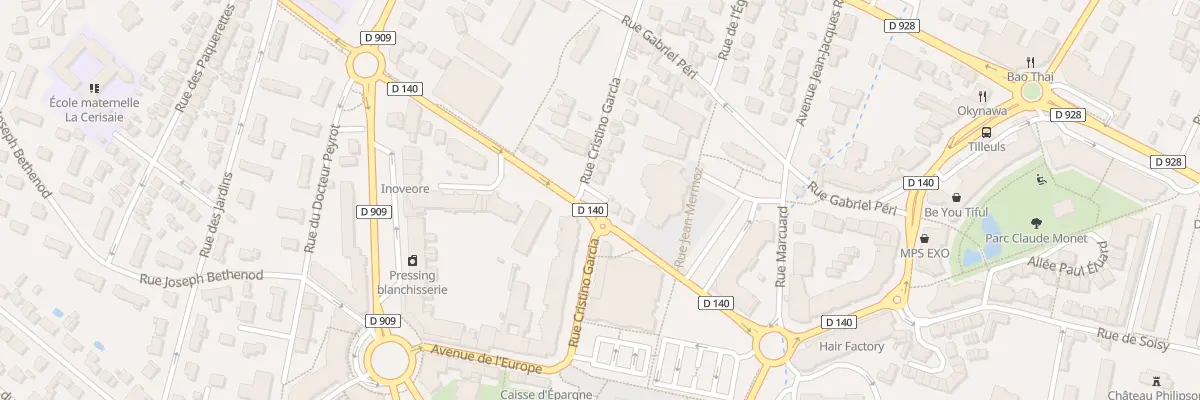 Plan du 7 Rue Cristino Garcia à Eaubonne