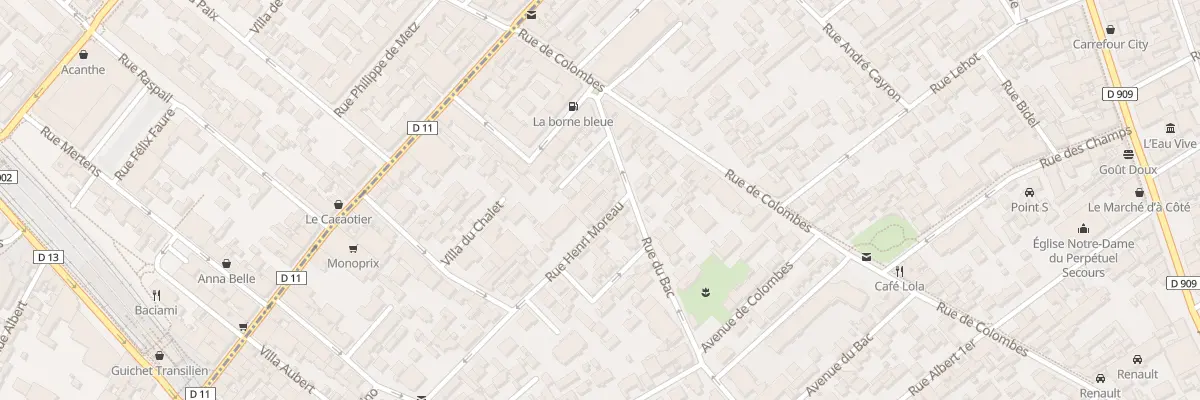 Plan du 27 Rue Henri Moreau à Asnières-sur-Seine