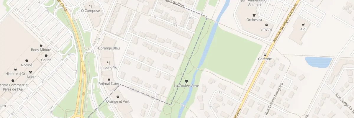 Plan du 1 Rue Maxence Van Der Meersch à Longuenesse