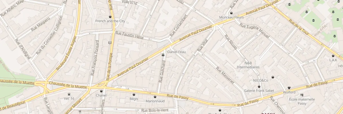Plan du 1 Pl Possoz à Paris 16e Arrondissement