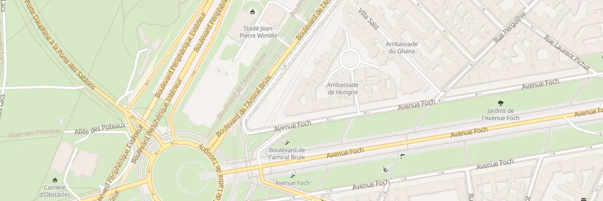 Plan du 88 Av Foch à Paris 16e Arrondissement