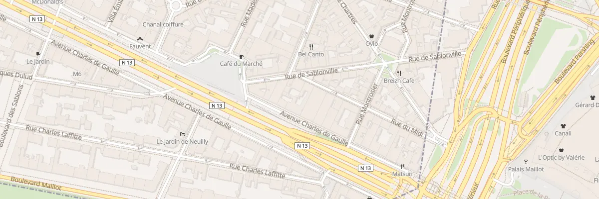 Plan du 36 Av Charles de Gaulle à Neuilly-sur-Seine