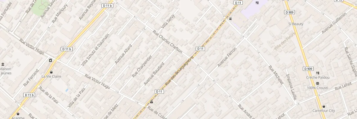Plan du 1 Rue Charles Chefson à Bois-Colombes