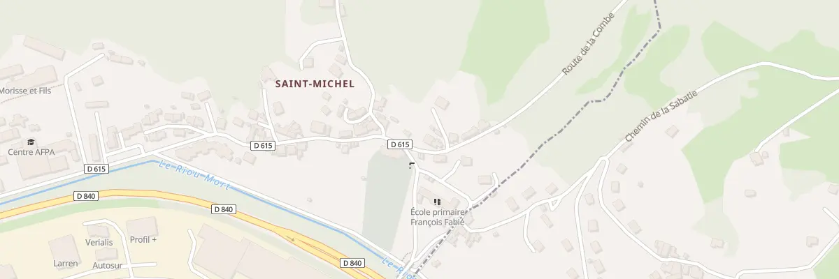 Plan du 25 Rte de la Combe à Decazeville