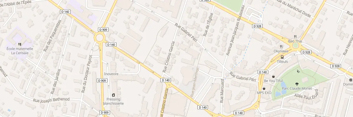 Plan du 14 Rue Cristino Garcia à Eaubonne