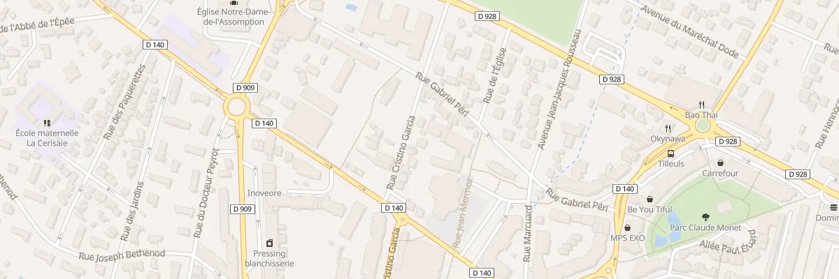 Plan du 14B Rue Cristino Garcia à Eaubonne