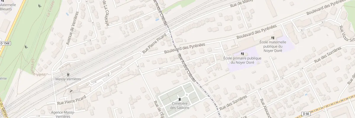 Plan du 9002 Vc Sentier des Pierrottes à Massy