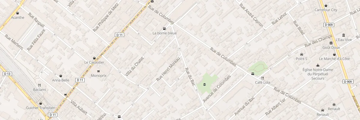 Plan du 91 Rue du Bac à Asnières-sur-Seine