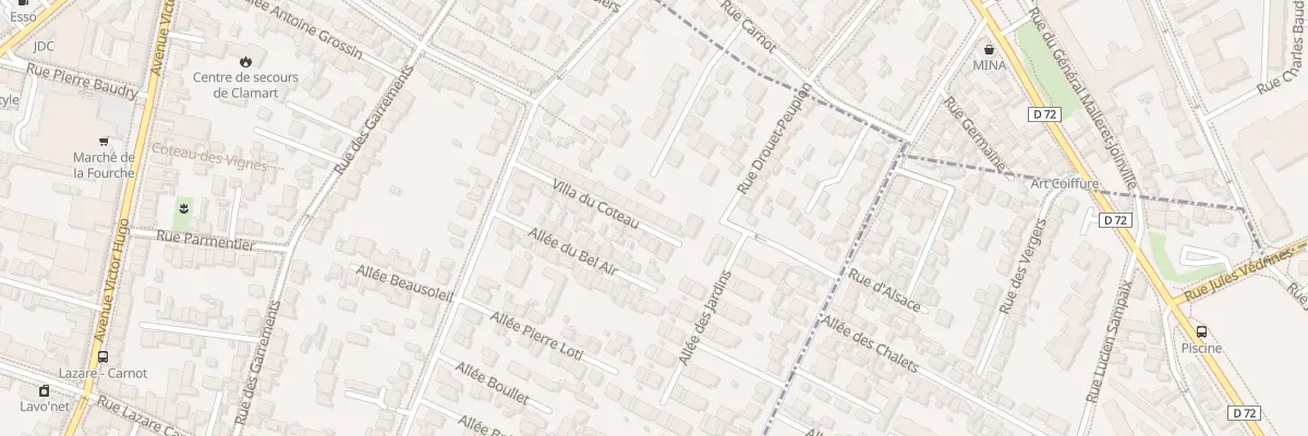 Plan du 25 Vla du Coteau à Clamart