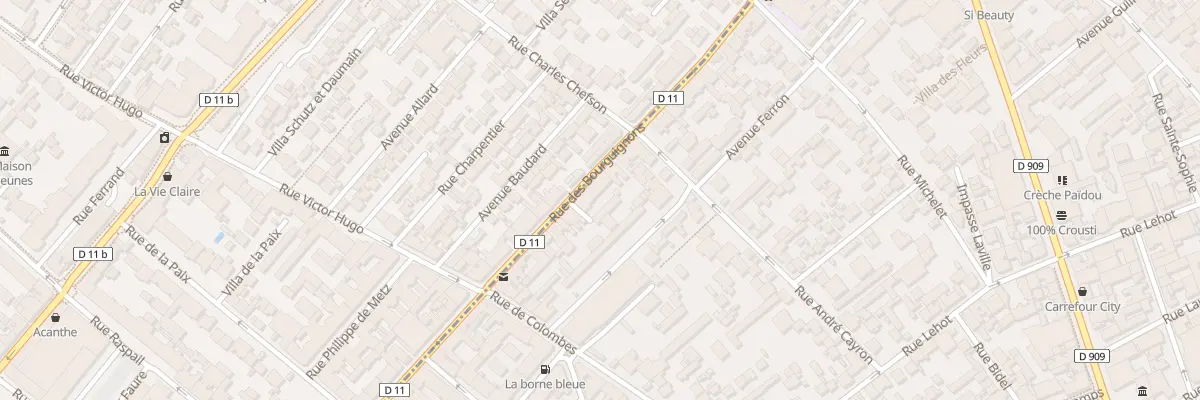Plan du 128 Rue des Bourguignons à Asnières-sur-Seine