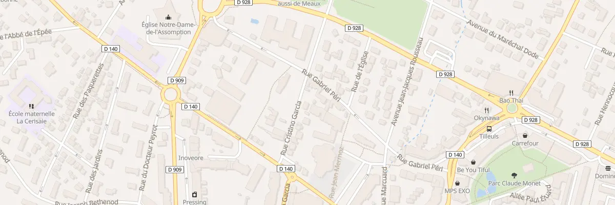 Plan du 16 Rue Cristino Garcia à Eaubonne