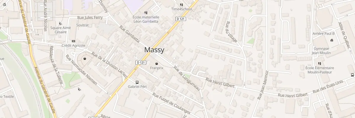 Plan du 7 Rue de Longjumeau à Massy