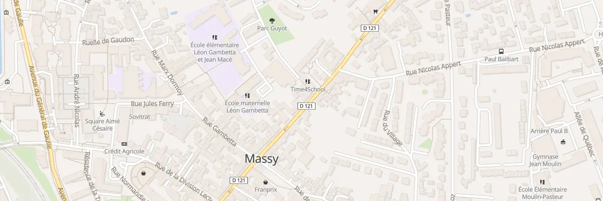 Plan du 22 Rue Gabriel Peri à Massy
