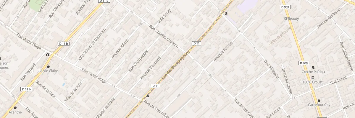 Plan du 101 Rue des Bourguignons à Bois-Colombes