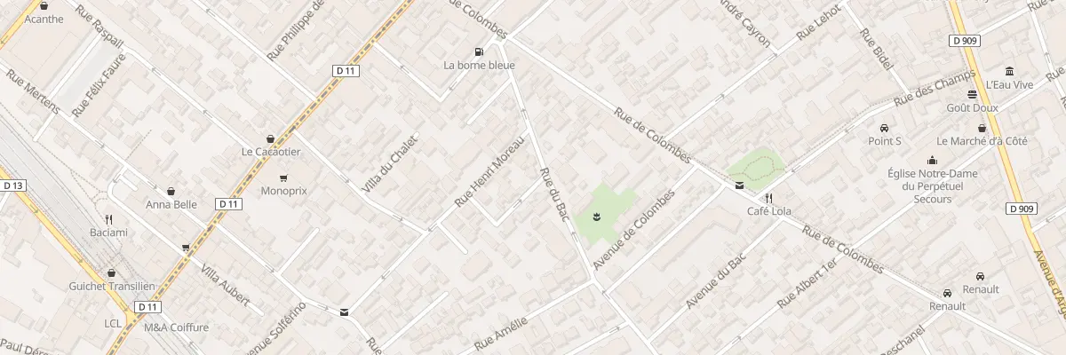 Plan du 85 Rue du Bac à Asnières-sur-Seine