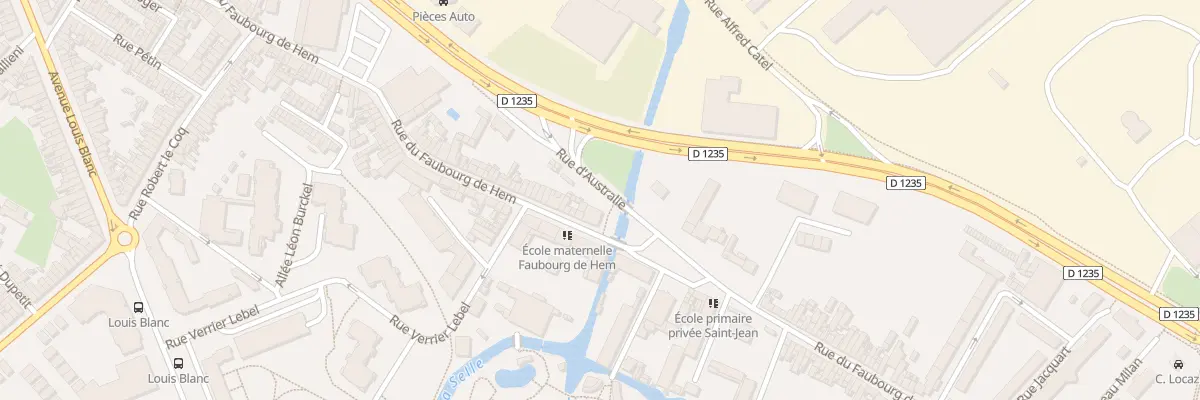 Plan du 174 Rue du Faubourg de Hem à Amiens