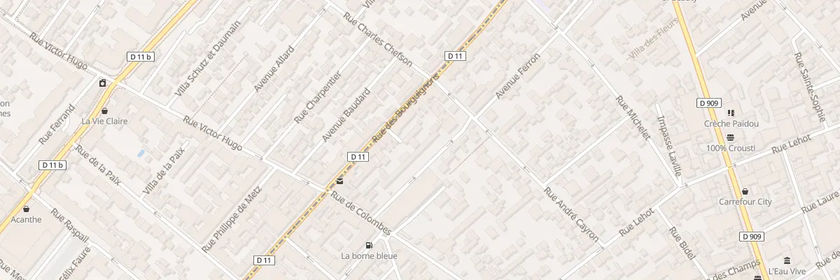 Plan du 126B Rue des Bourguignons à Asnières-sur-Seine